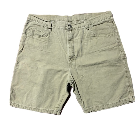 💙 Wrangler Carpenter Shorts - Size 40 - Khaki - Picture 1 of 13